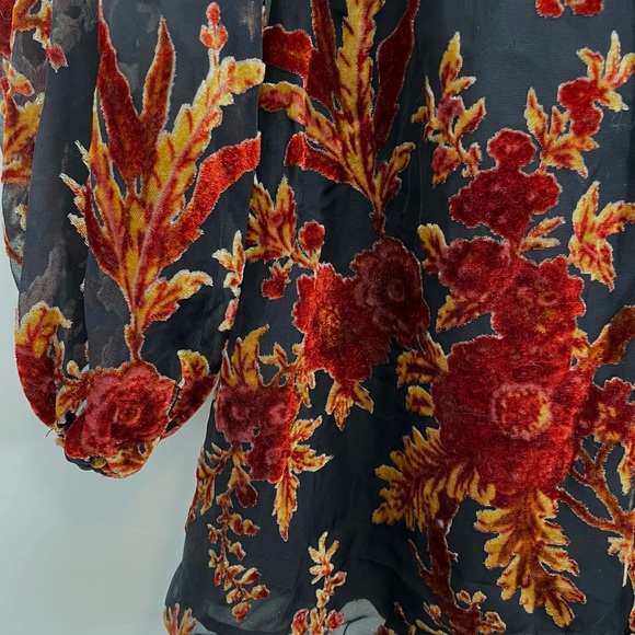 Tiger Mist Velvet Burn Out Mini Dress - Picture 3 of 3